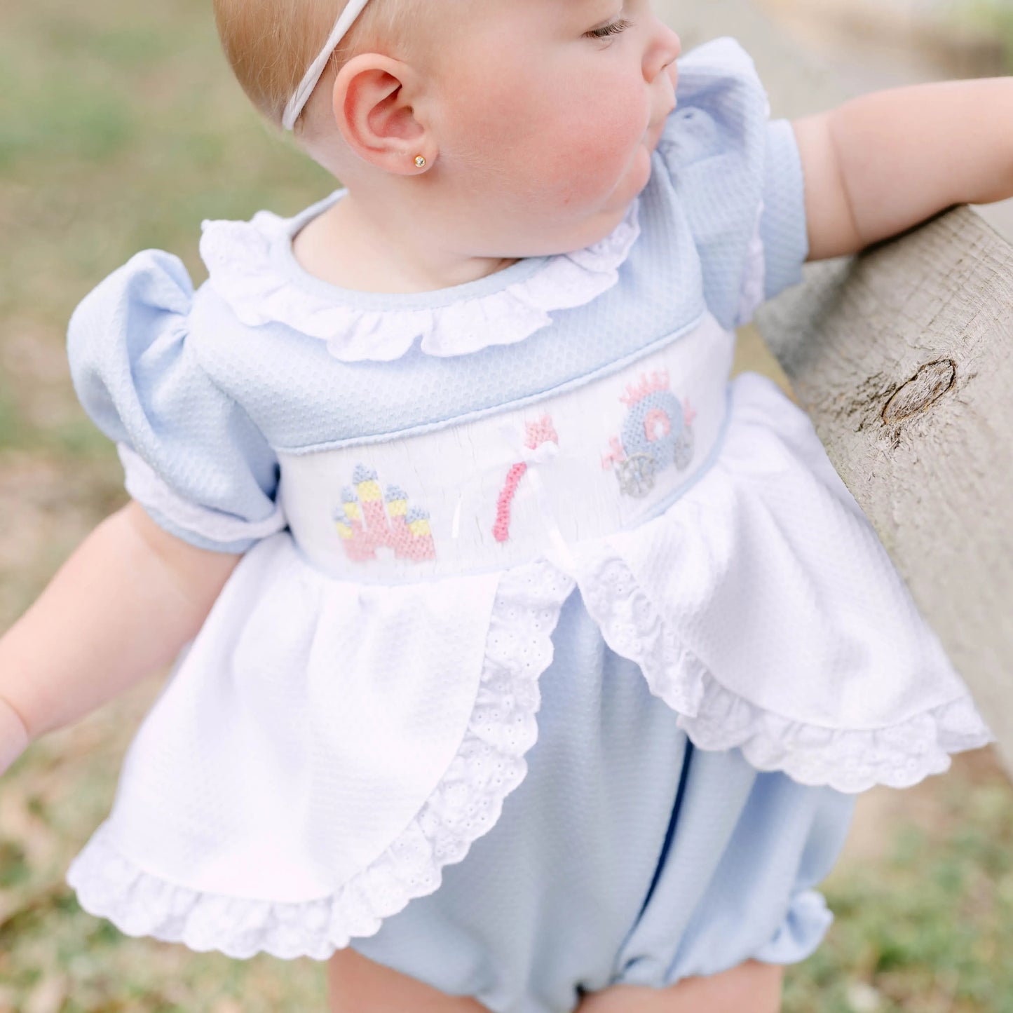 Smocked Princess Honeycomb Bubble