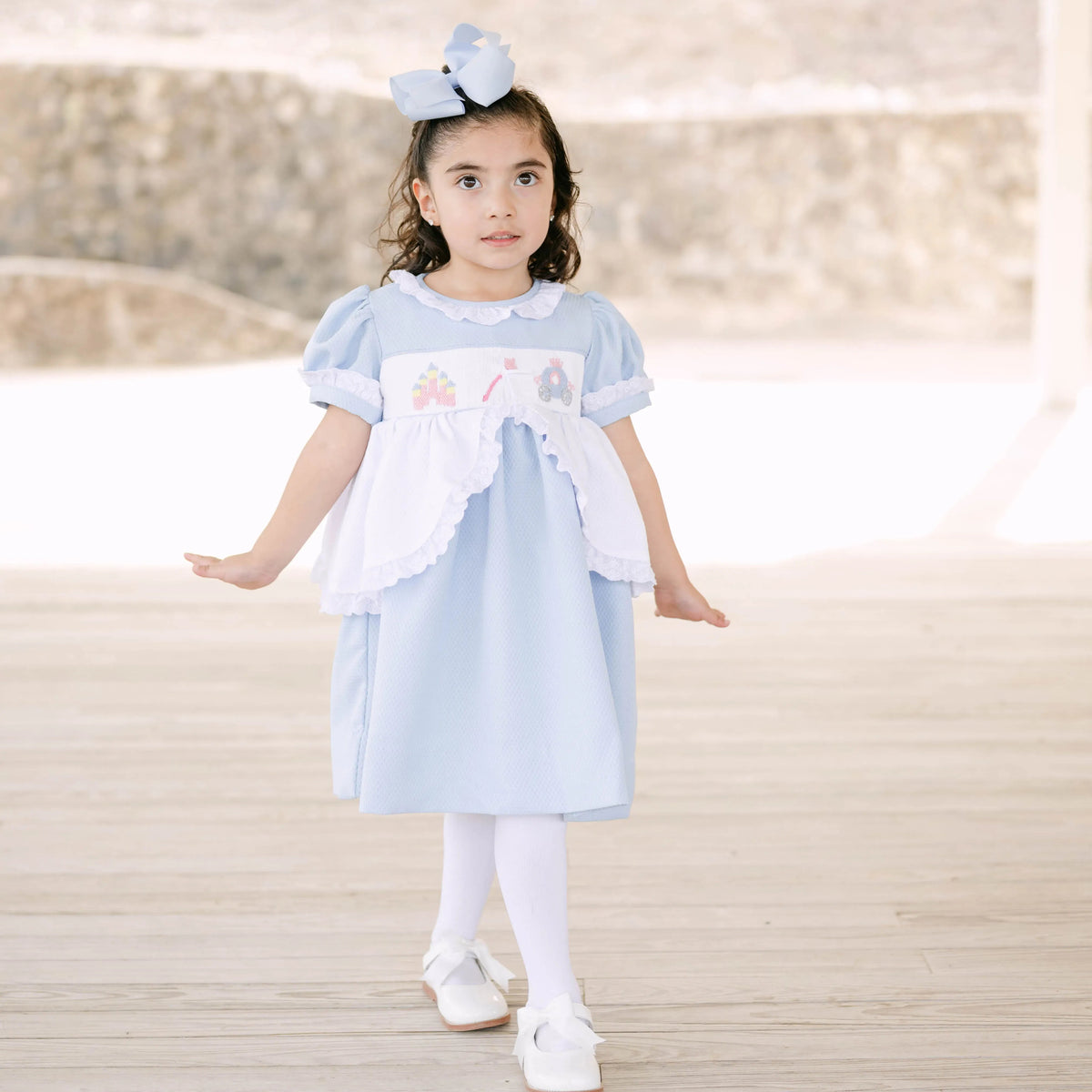 Smocked Princess Honeycomb Dress