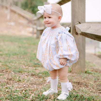 Blue Pumpkin Patch Smocked Bishop Bubble