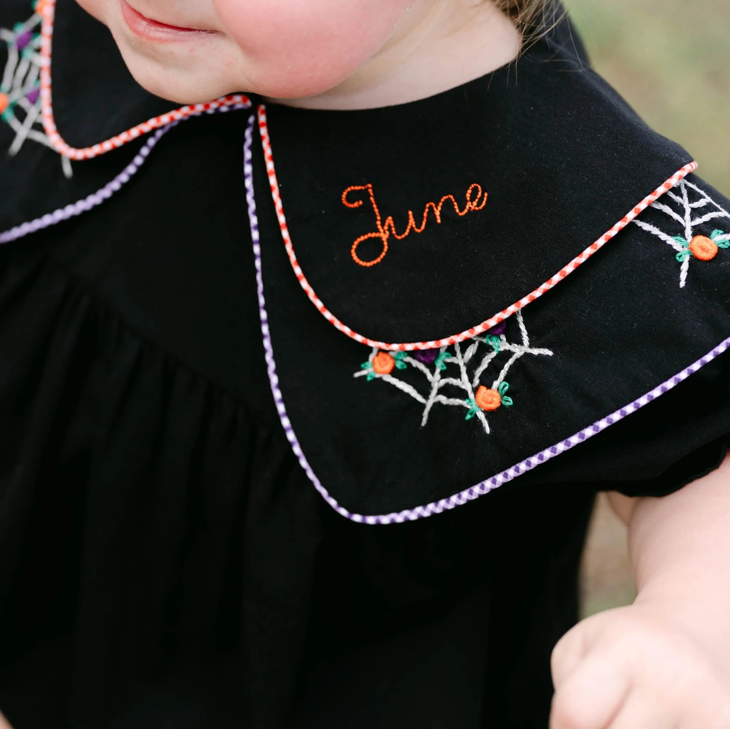 Sweet Spider Collar Dress