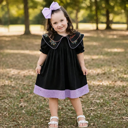 Sweet Spider Collar Dress