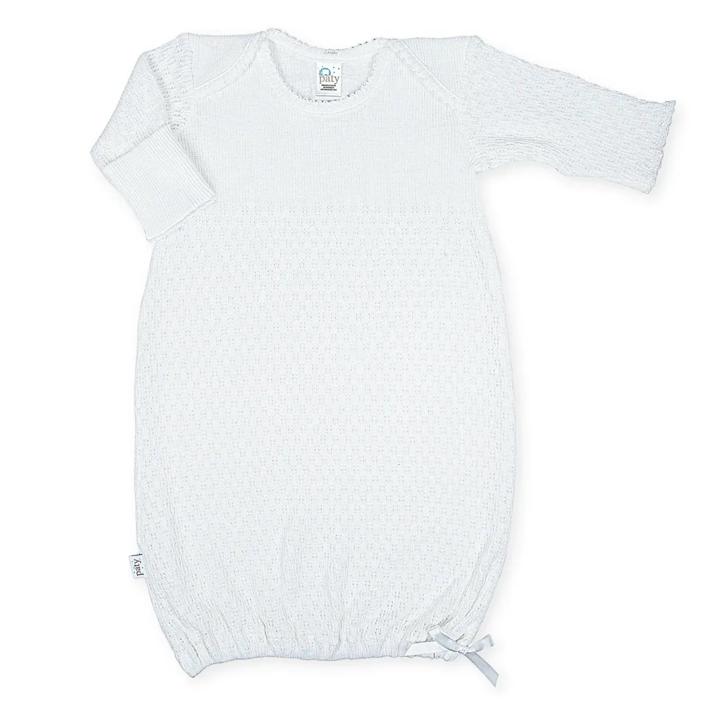 Paty Knit Overlap Shoulder Gown w/Saylor Beanie