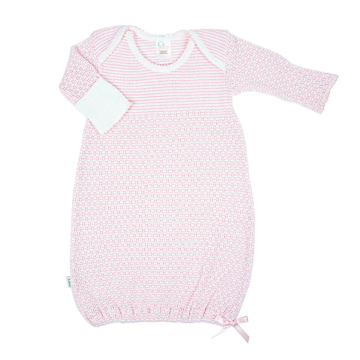 Paty Knit Overlap Shoulder Gown w/Saylor Beanie