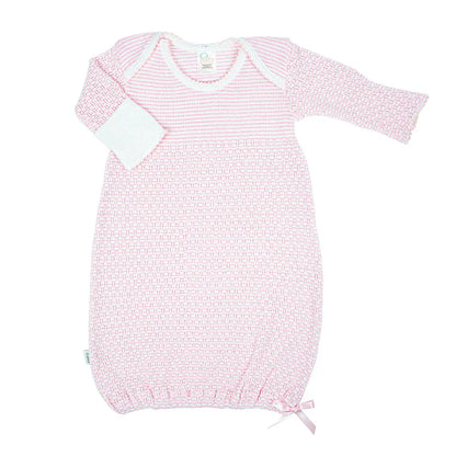 Paty Knit Overlap Shoulder Gown w/Saylor Beanie