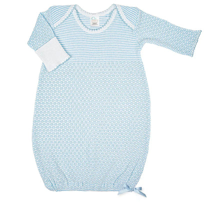 Paty Knit Overlap Shoulder Gown w/Saylor Beanie
