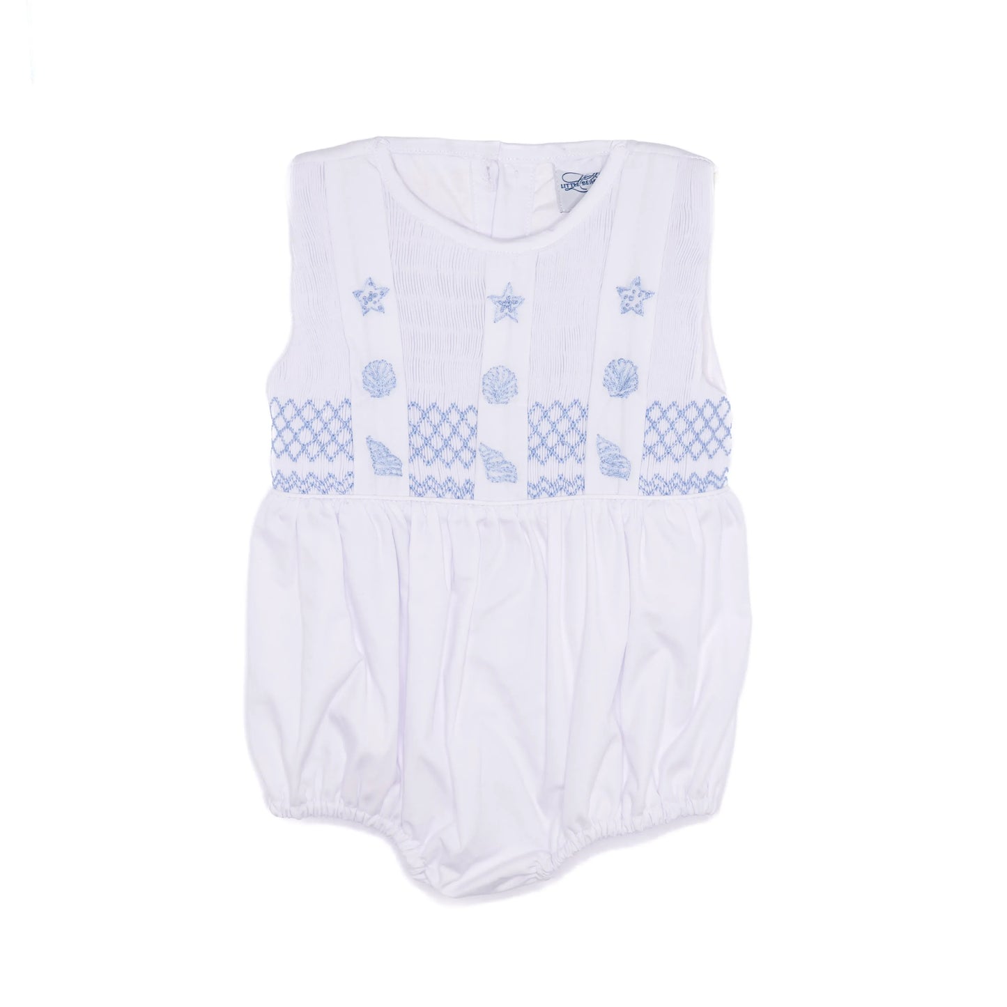 White & Blue Seashells Bubble