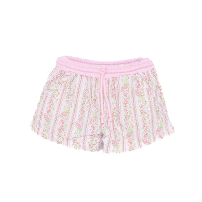 Boys Pink Palm Swim Trunks
