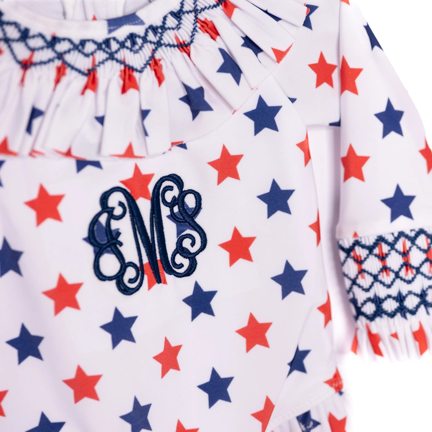 Girls Star Spangled Swim 1PC Rash Guard