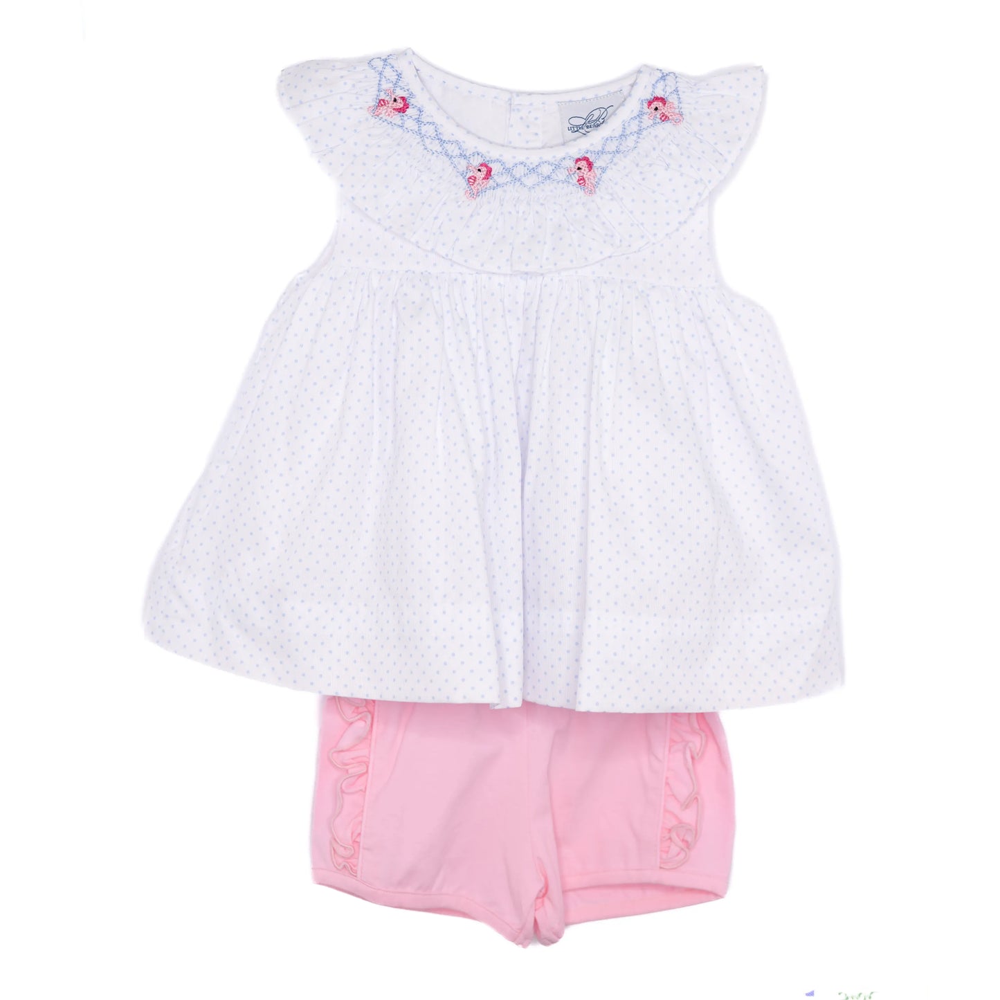 Girls Smocked Seahorses Short Set