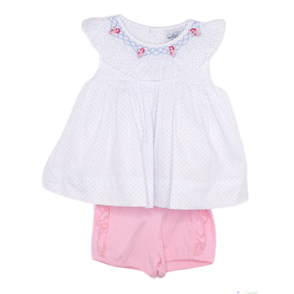 Girls Smocked Seahorses Short Set