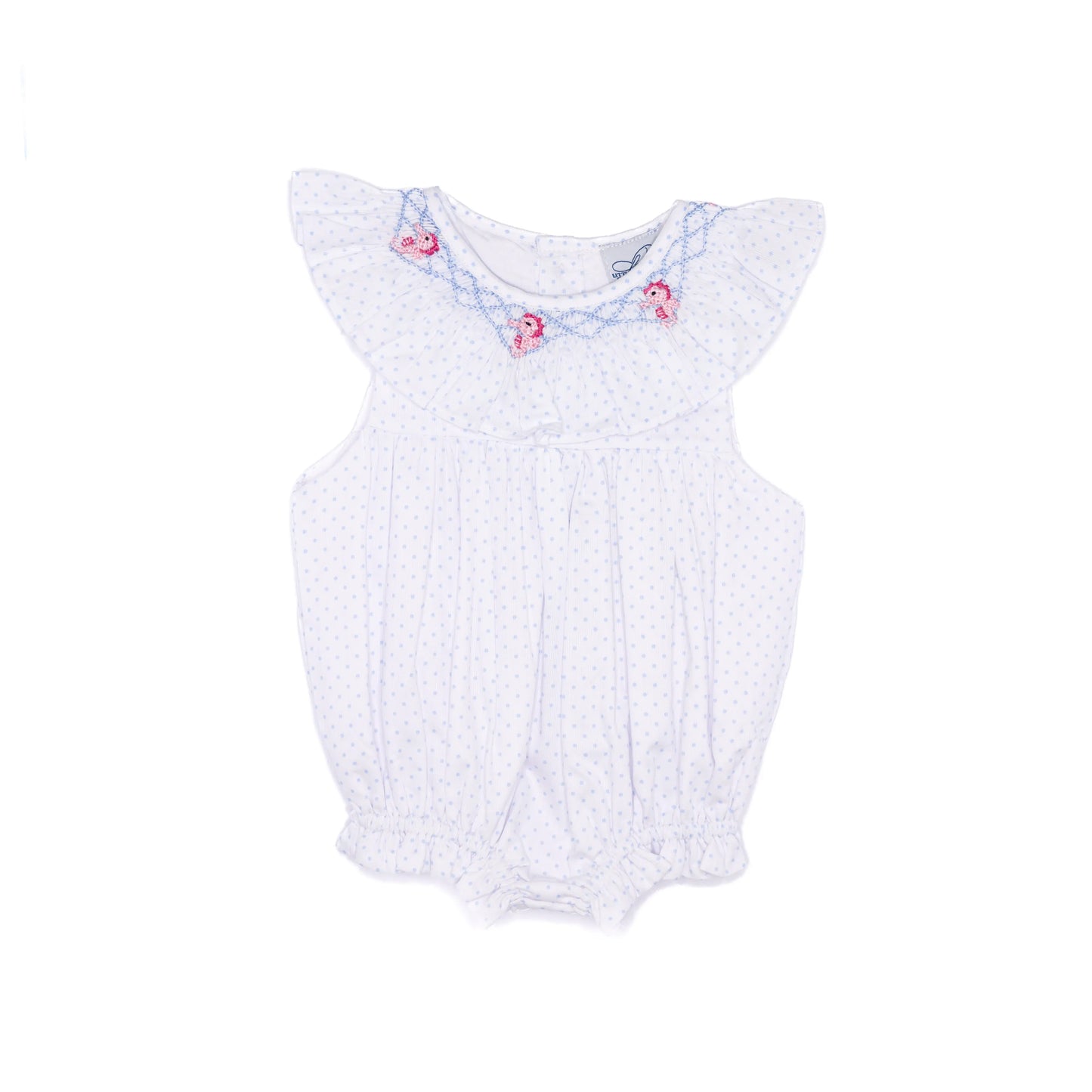 Girls Smocked Seahorses Bubble