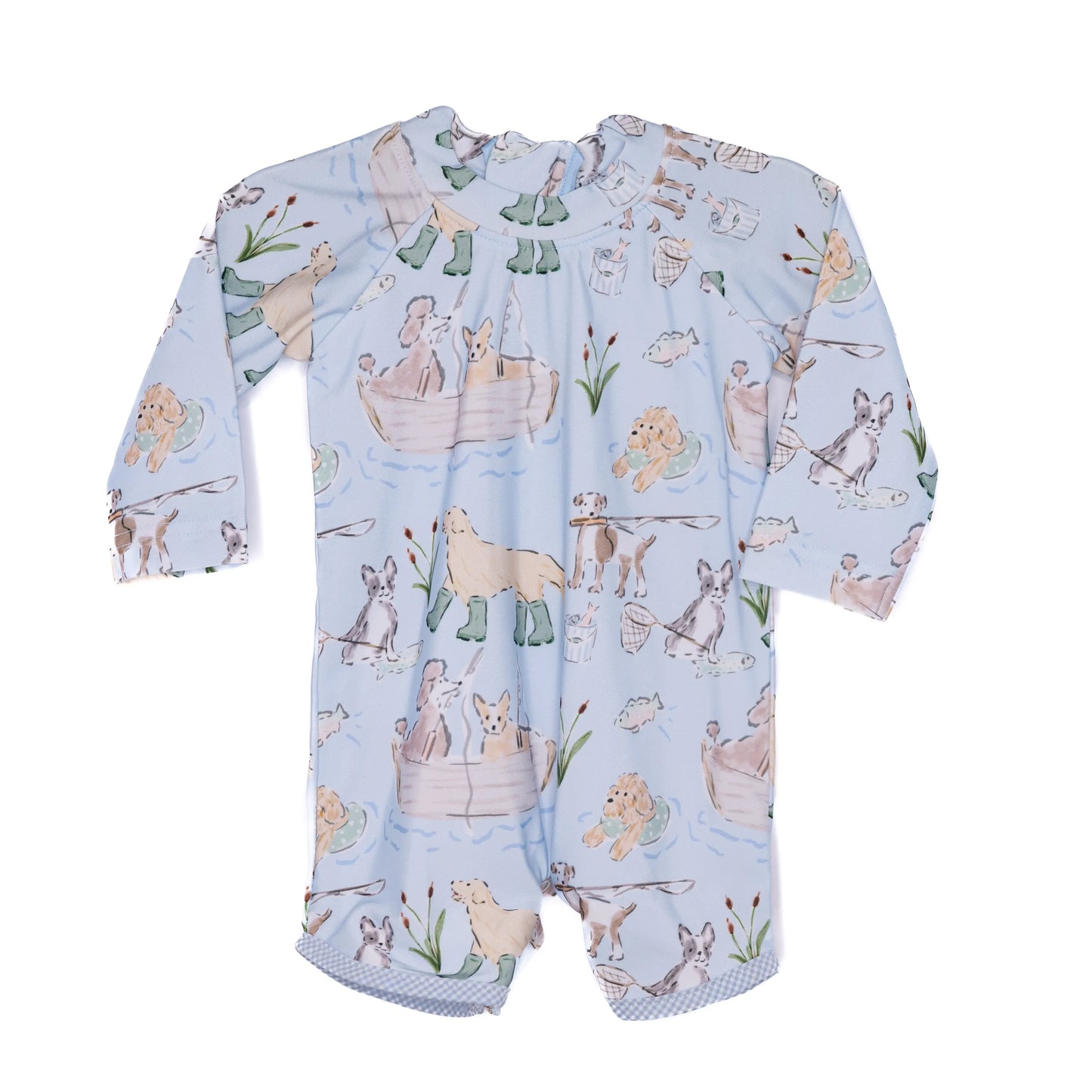 Fishing Pups 1PC Rash Guard