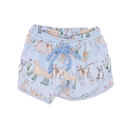 Boys Fishing Pups Swim Trunks