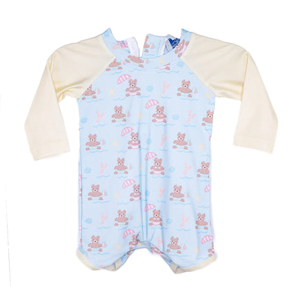 Boys Beach Teddy Bears 1PC Rash Guard