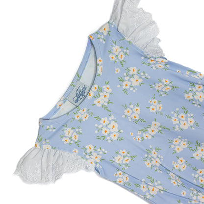 Powder Blue Petals Bubble