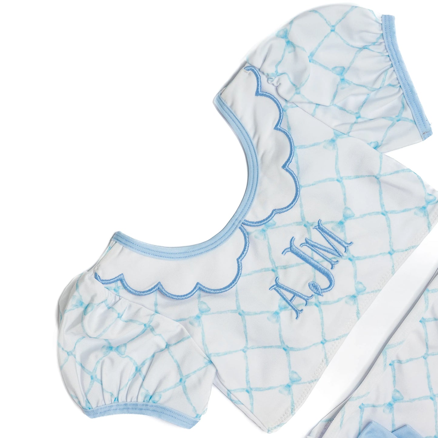 Blue Bow Trellis 2PC Swim