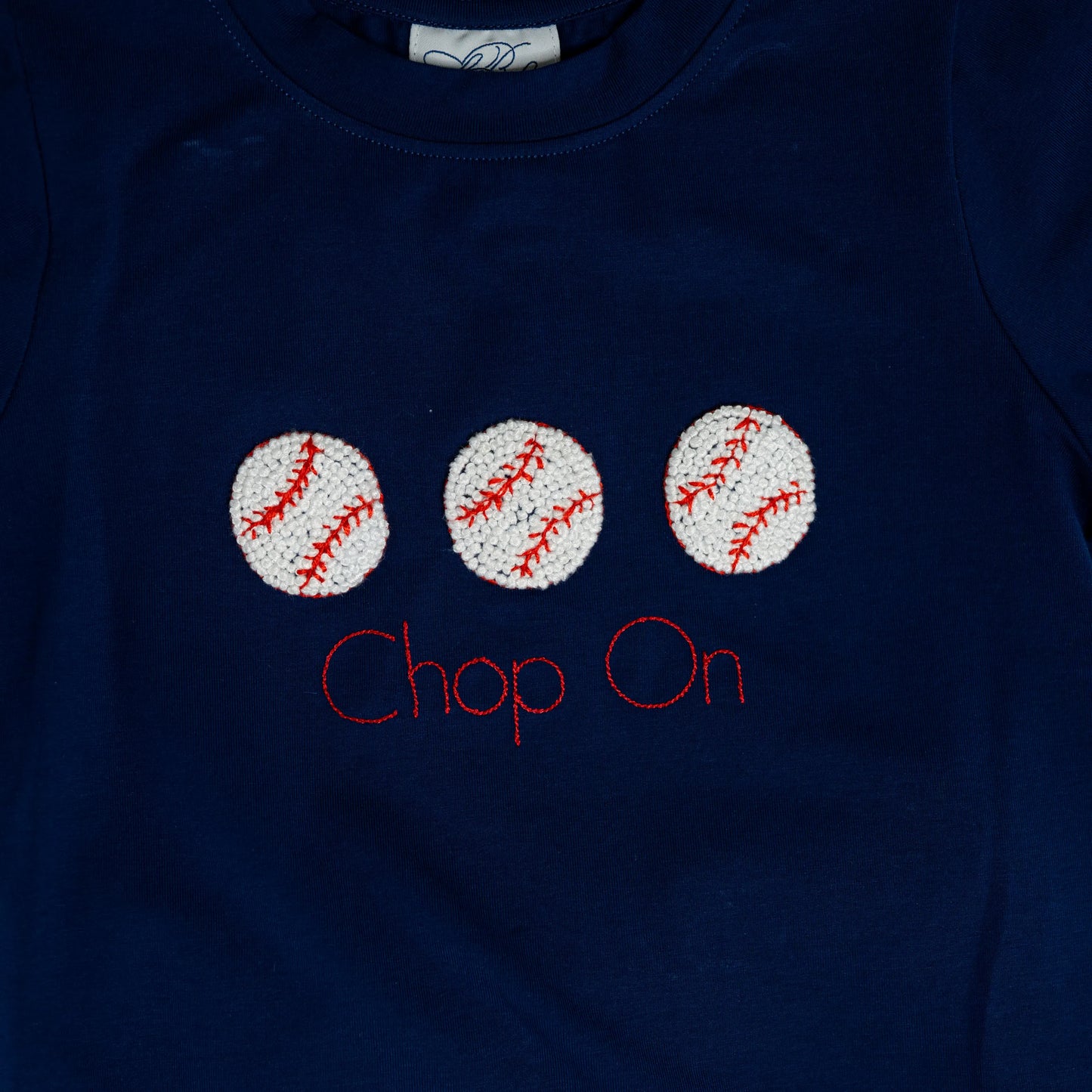 Boys French Knot Baseball Short Set