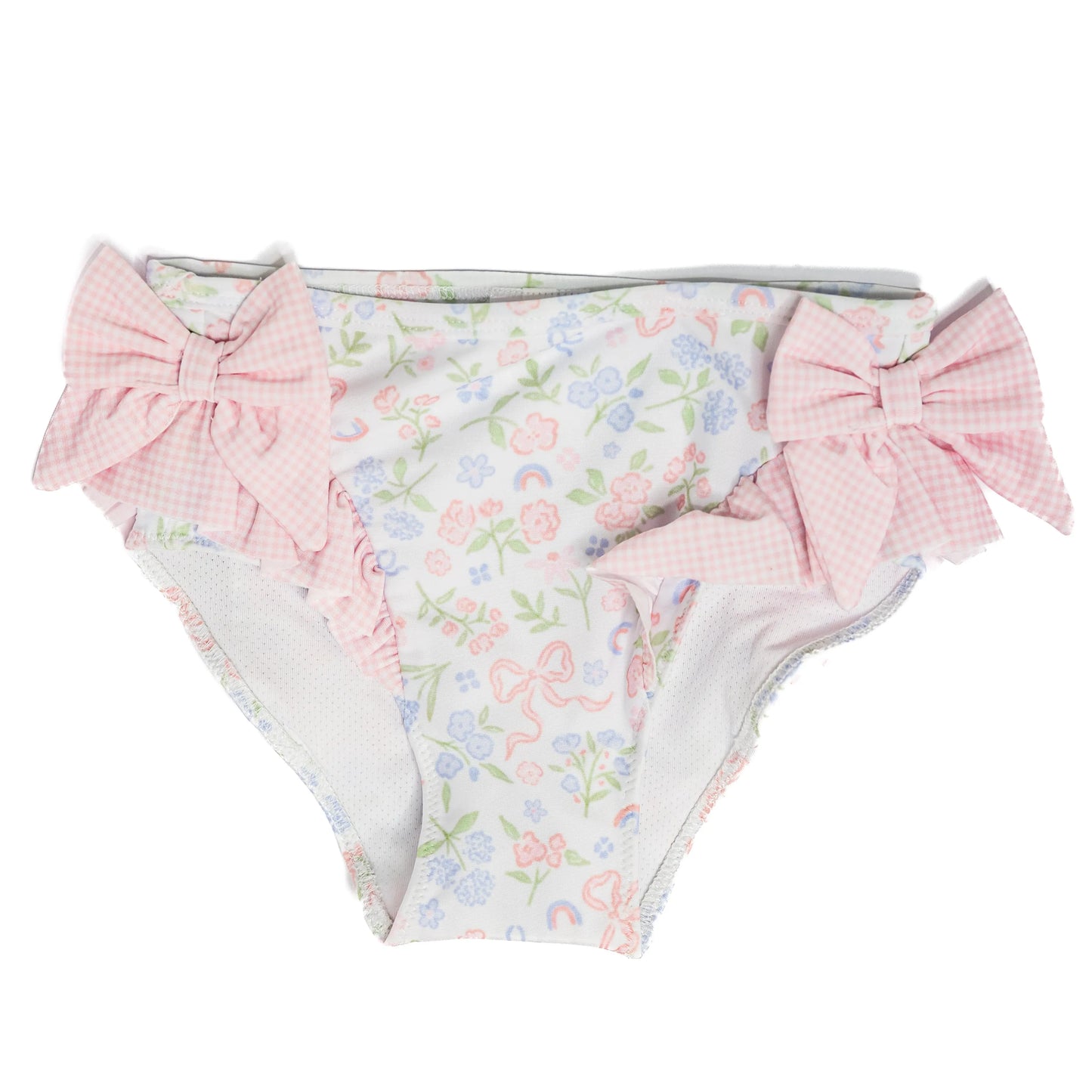 Pastel Floral Bows 2PC Rash Guard