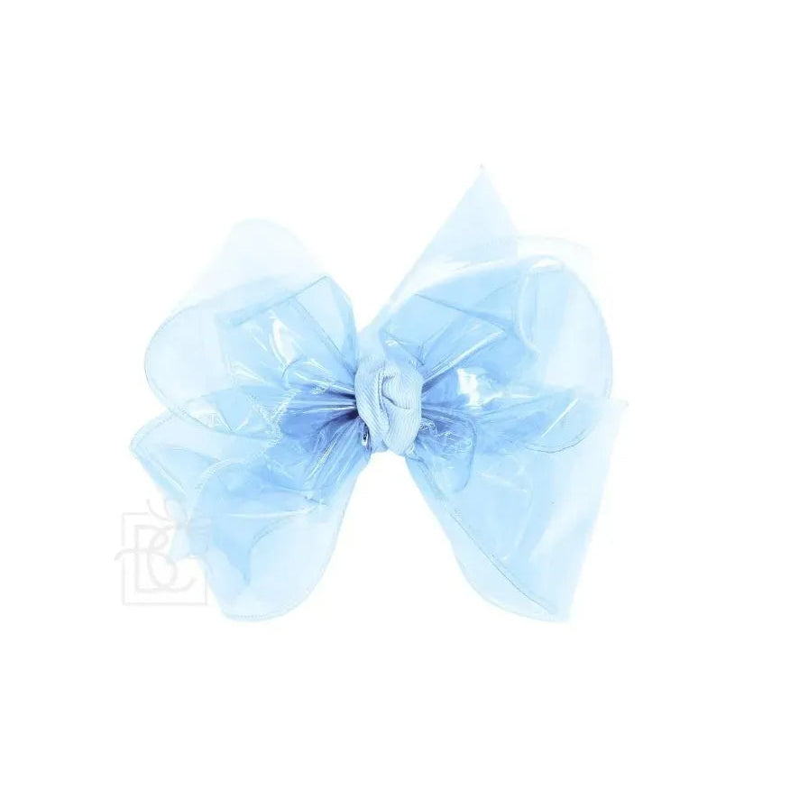 Waterproof Hair Bows on Clip 4.5"