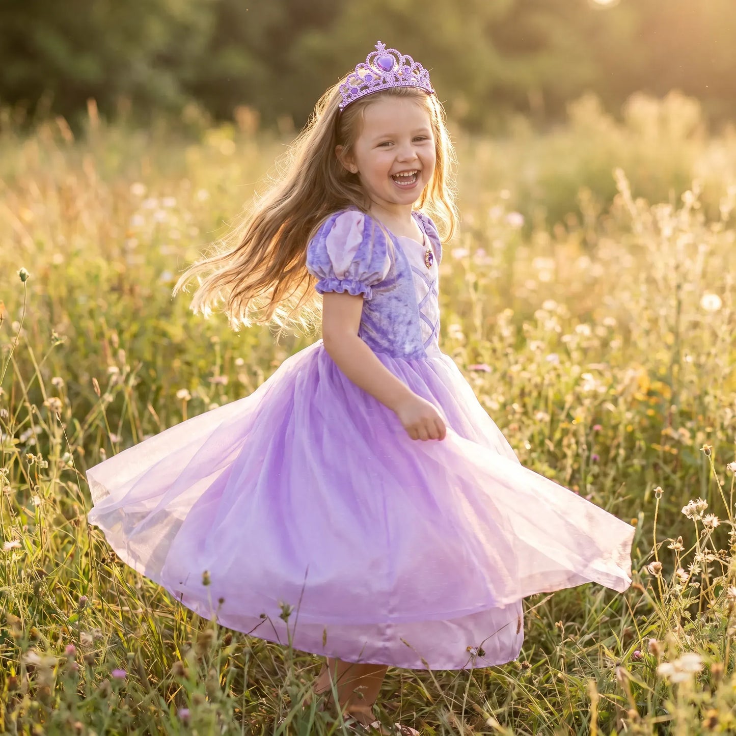 Velvety Soft Once Upon A Tower Princess Dress