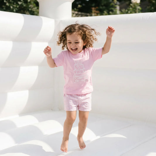 Light Pink Birthday Cake T-Shirt
