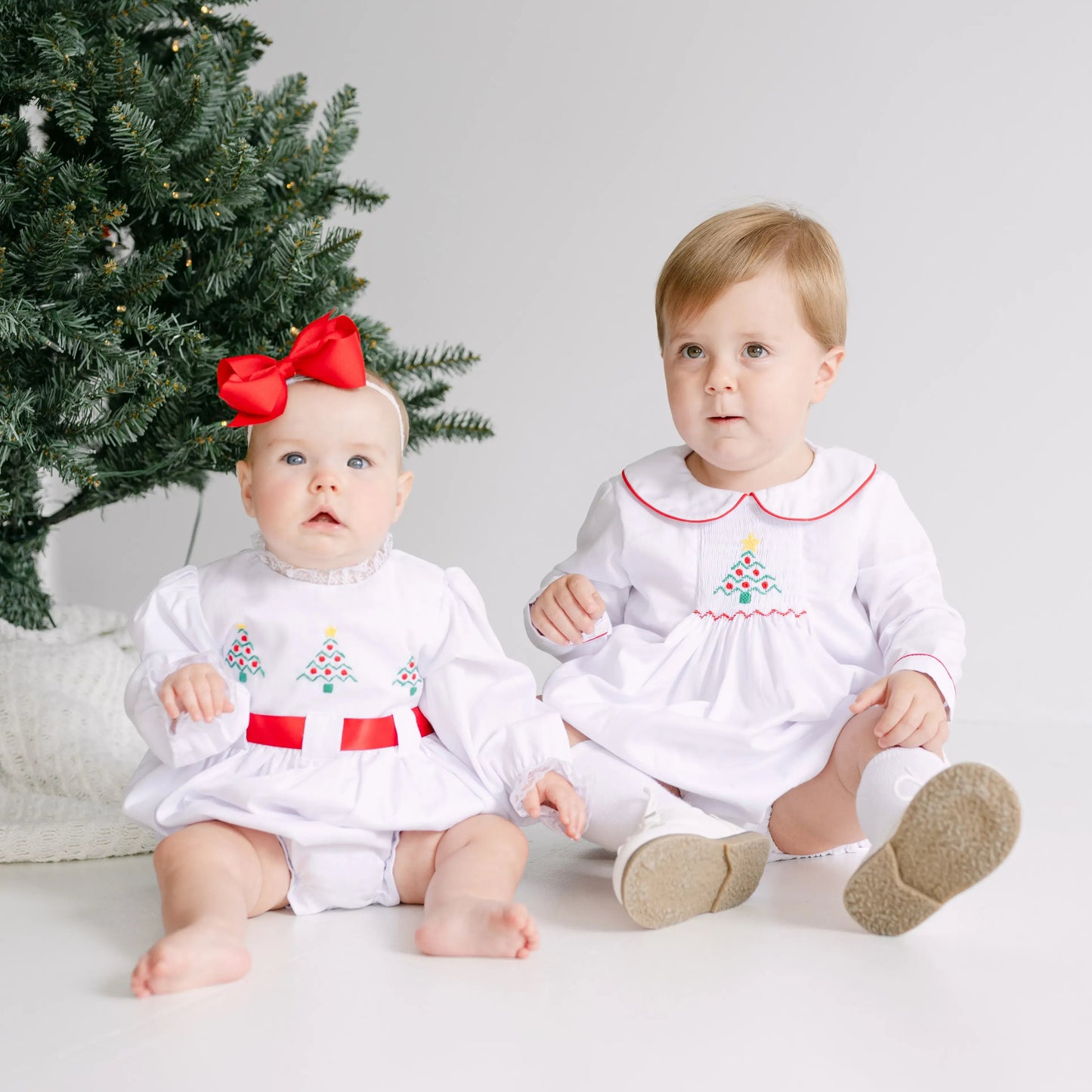 Boys Smocked Tree Bubble