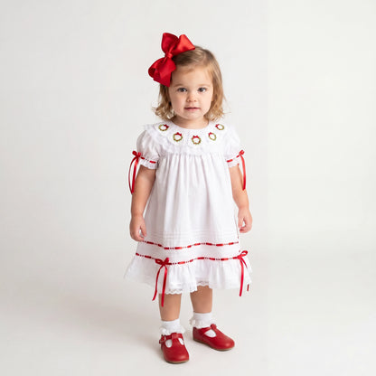 Heirloom Christmas Wreath Dress