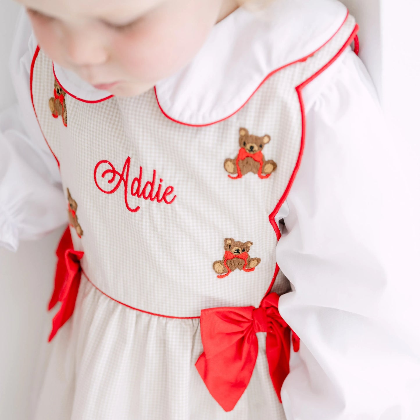 Girls Christmas Teddy Bears Bubble & Shirt