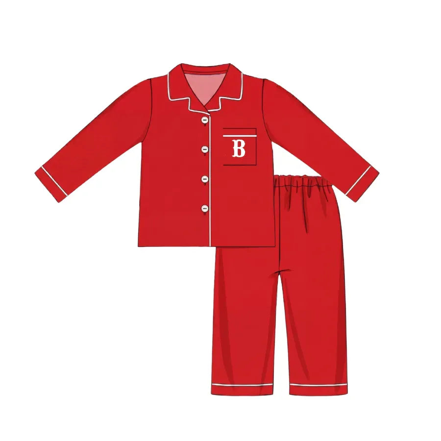 Boys Red 2 Piece Lounge Wear