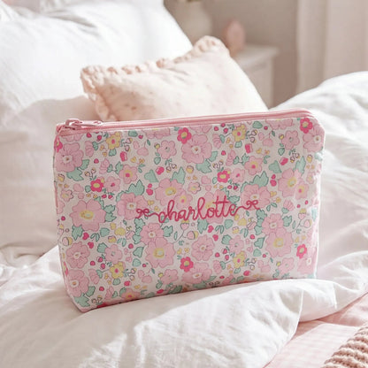 Margo Floral Small Zippered Pouch