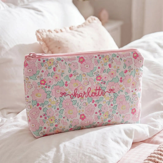 Margo Floral Small Zippered Pouch