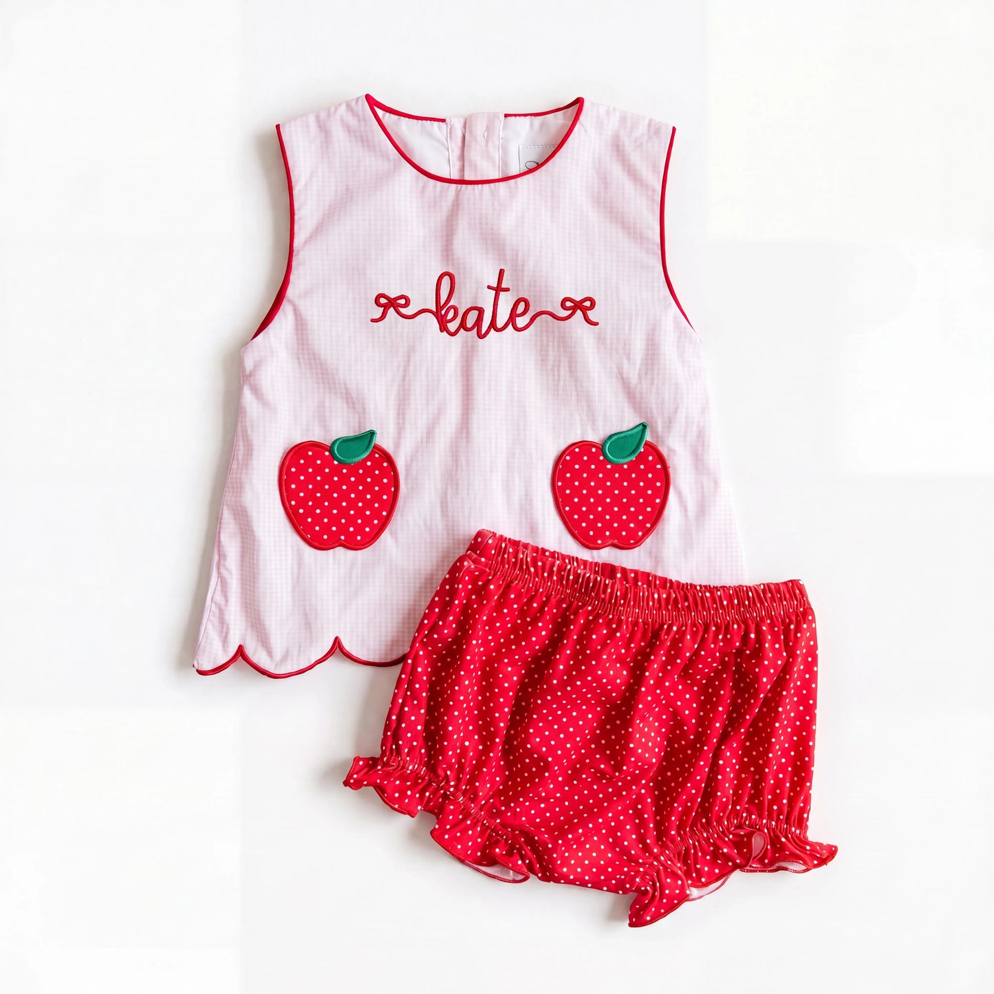 Pink Apple Pocket Diaper Set