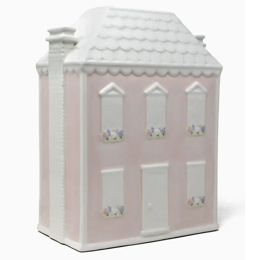Pink Doll House Ceramic Piggy Bank