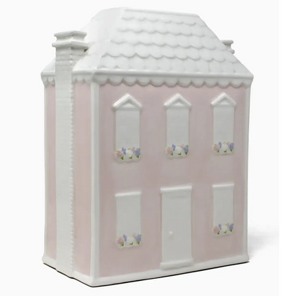 Pink Doll House Ceramic Piggy Bank