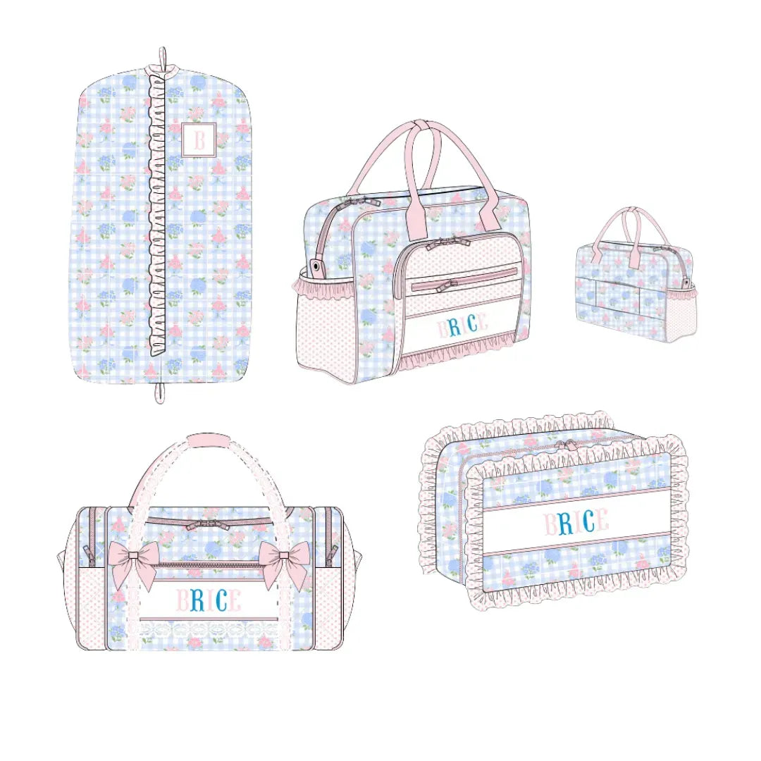 Fancy Florals Name Smocked Luggage Collection