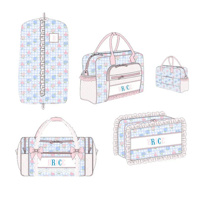 Fancy Florals Name Smocked Luggage Collection