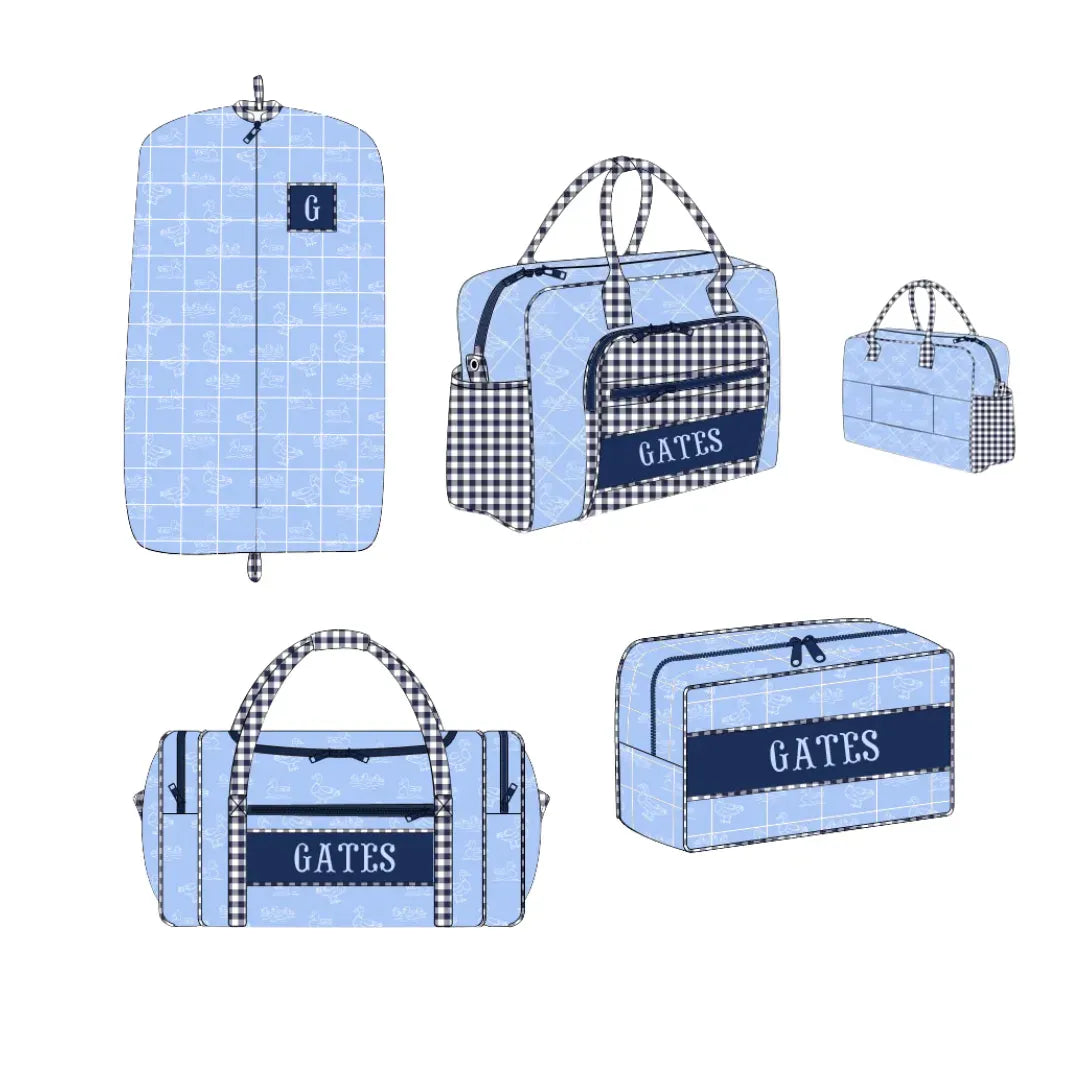 Three Little Ducks Name Smocked Luggage Collection