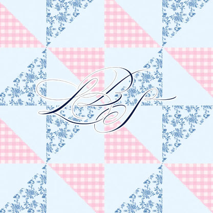 Pink & Blue Patchwork Bishop Legging Set