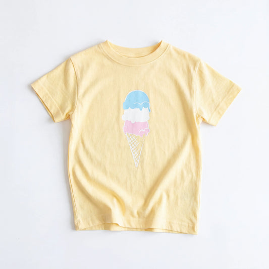 Yellow Ice Cream Cone T-Shirt