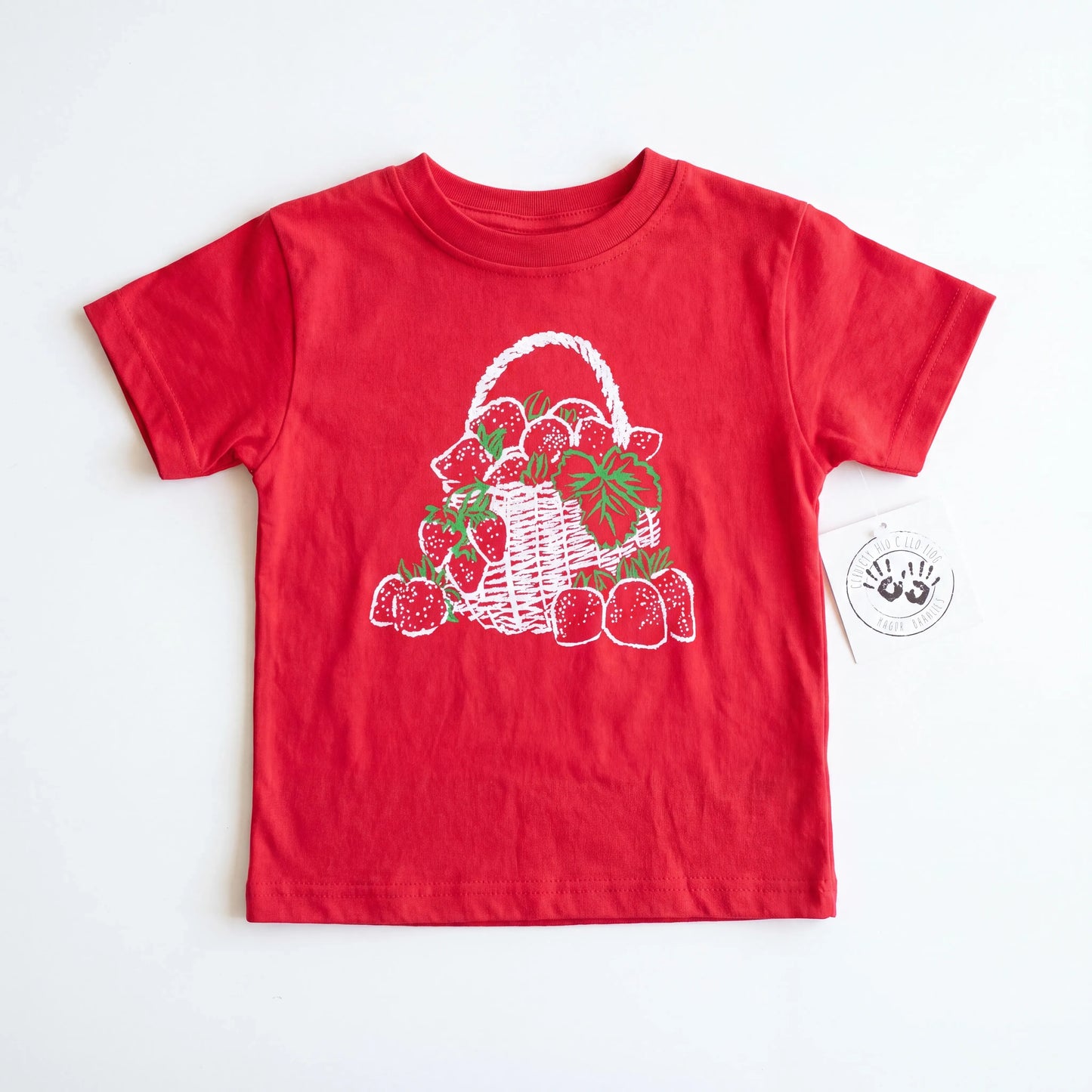 Red Strawberry Basket T-Shirt