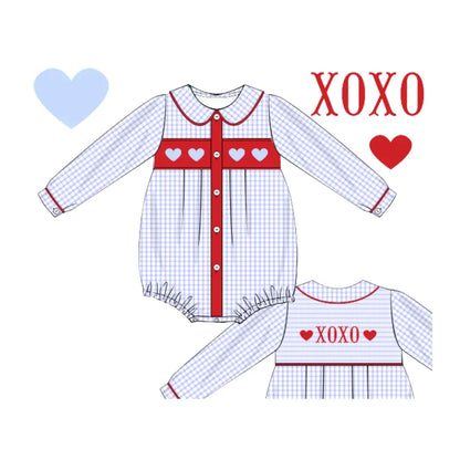 Boys XOXO Double Smocked Bubble