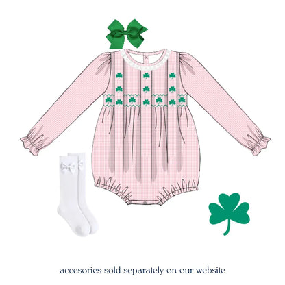 Shamrock Chic Smocked Bubble
