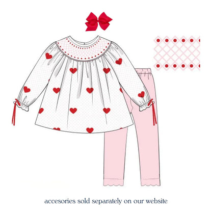 Love Notes Geometric Smocked Legging Set