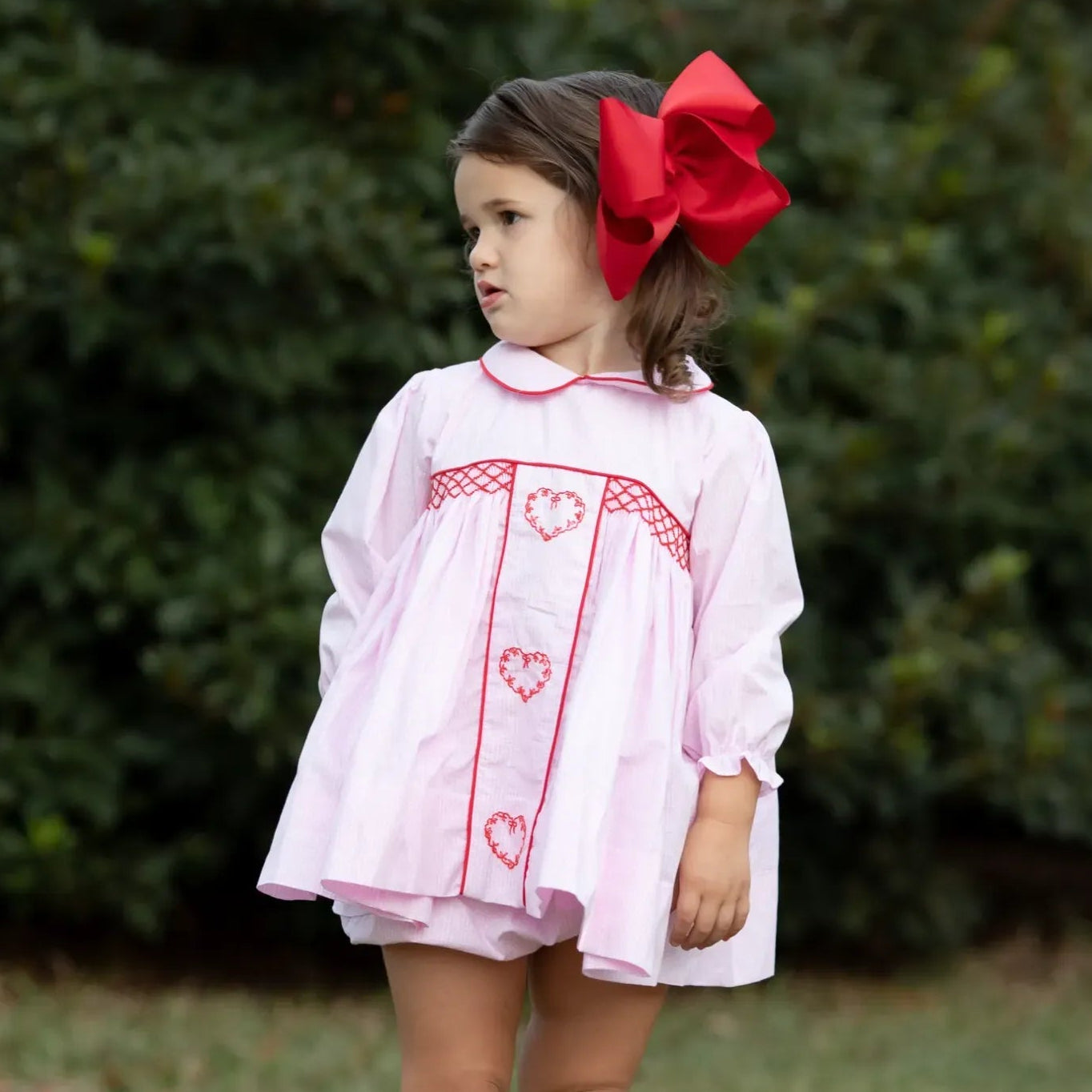 Lace Doilies Smocked Bloomer Set