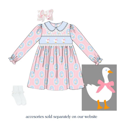 Silly Goose Smocked Dress