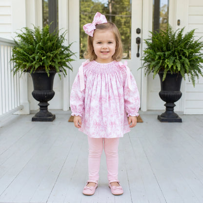 Blooming Bows Geometric Smocked Legging Set