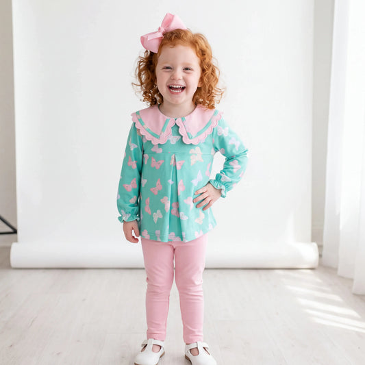 Blythe Butterflies Collared Legging Set