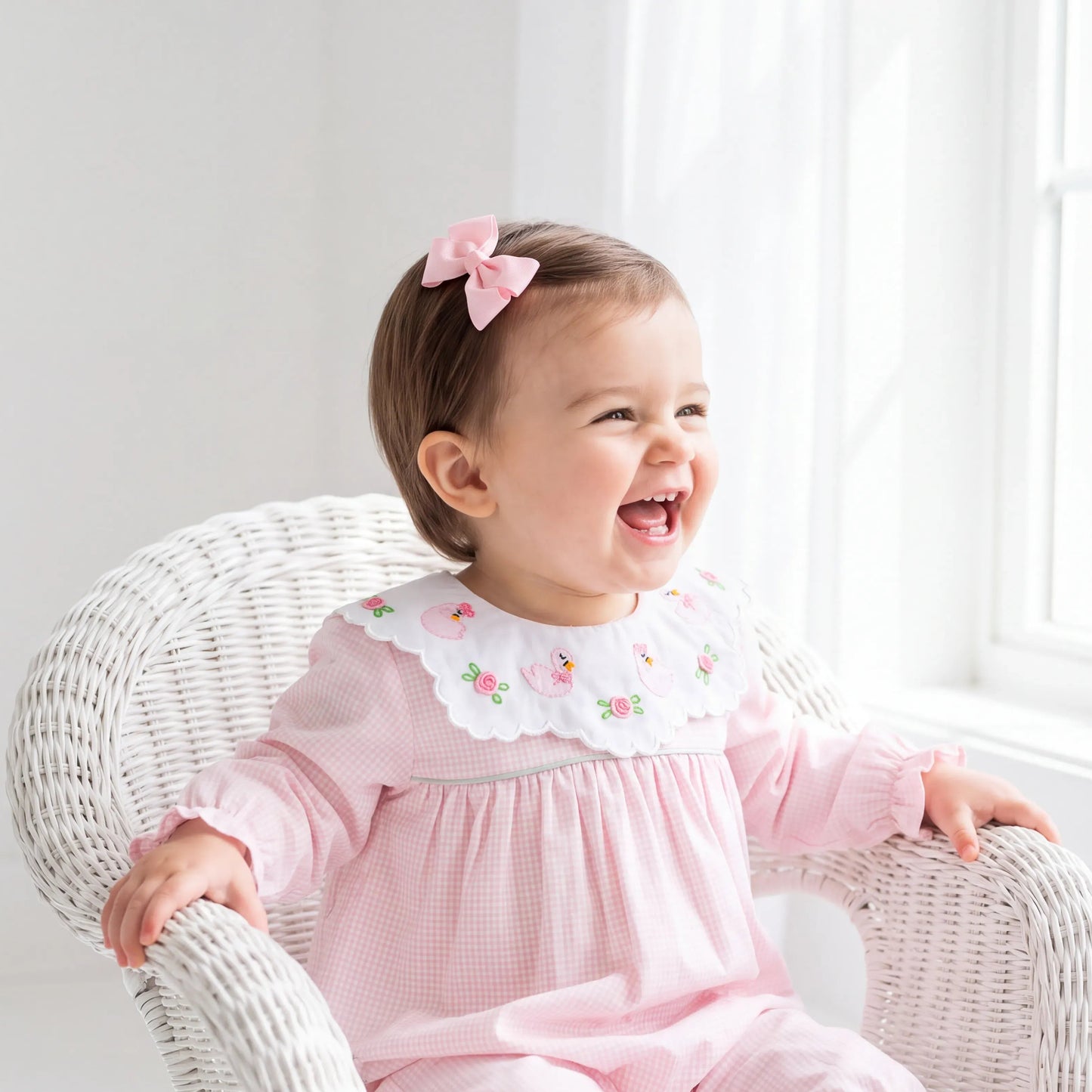 Swan Collar Romper
