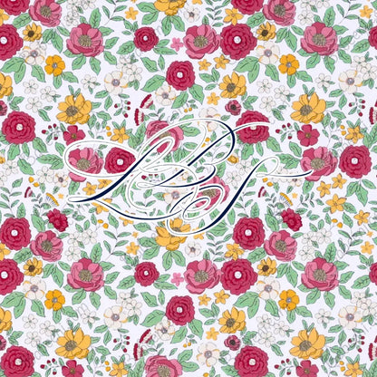 Floral Initial Smocked Jogger Set