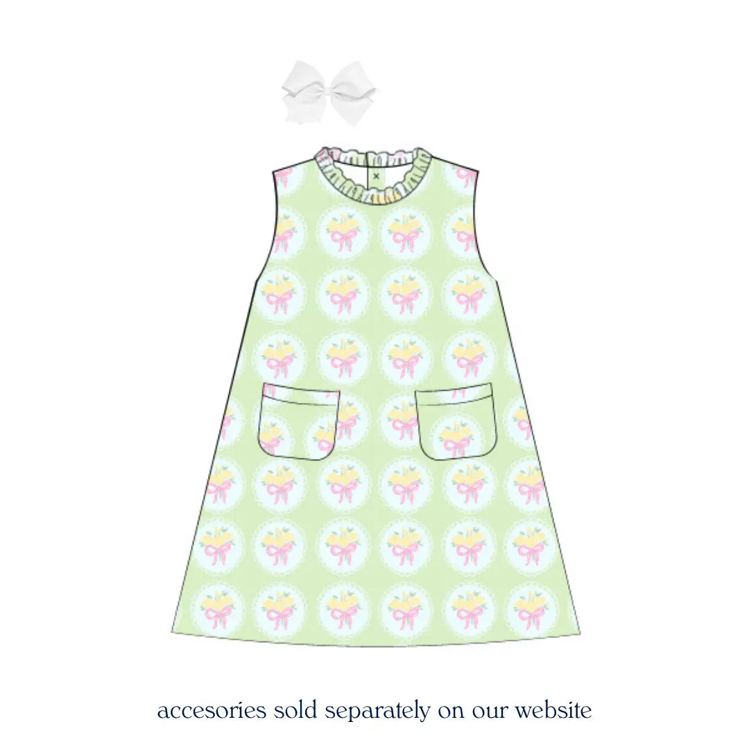 Yellow Tulip Bouquet Dress